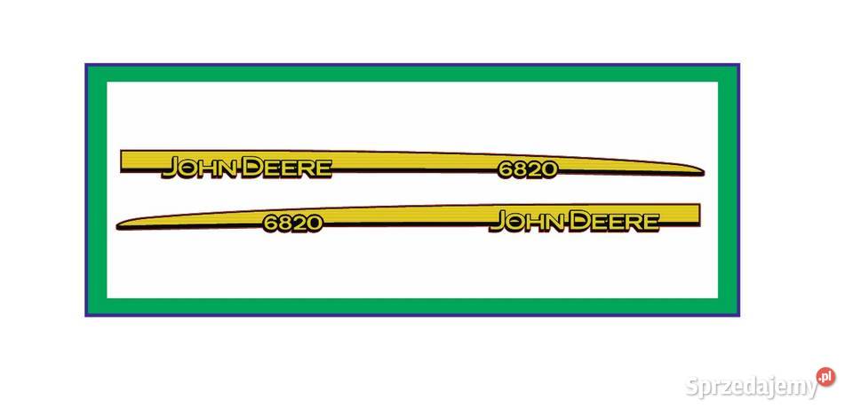 Naklejki John Deere 6820 Traktor Ciągnik Rzgów