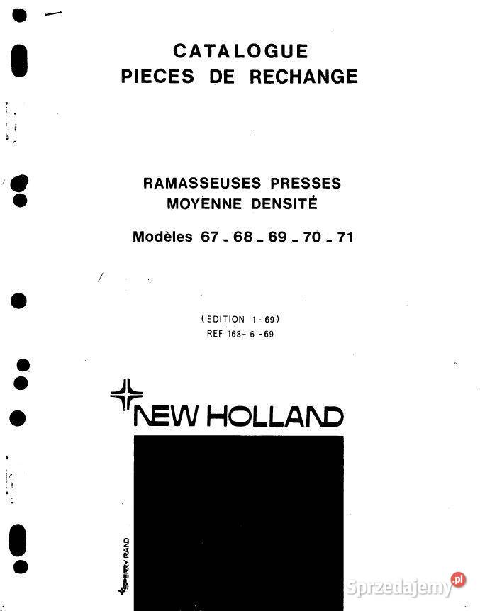 Holland 370 386 268 387 katalog części prasa Kielce