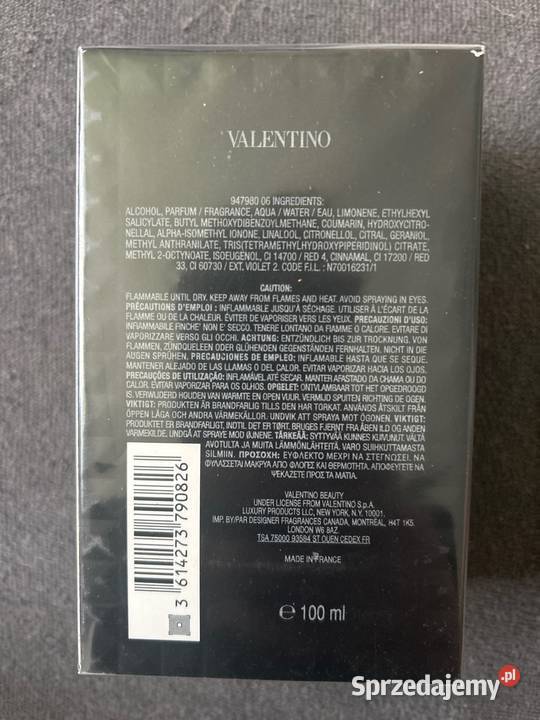Valentino 100 ml nowe zafoliowane nieużywane