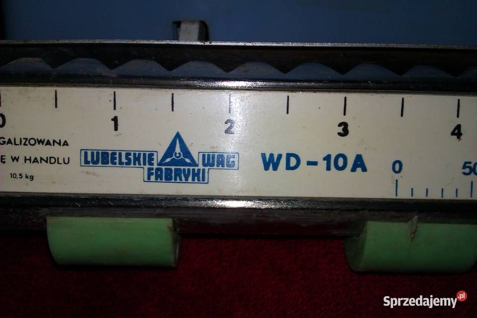 waga WD 10A z Lubelskiej Fabryki Wag do 10 z prl niebieski
