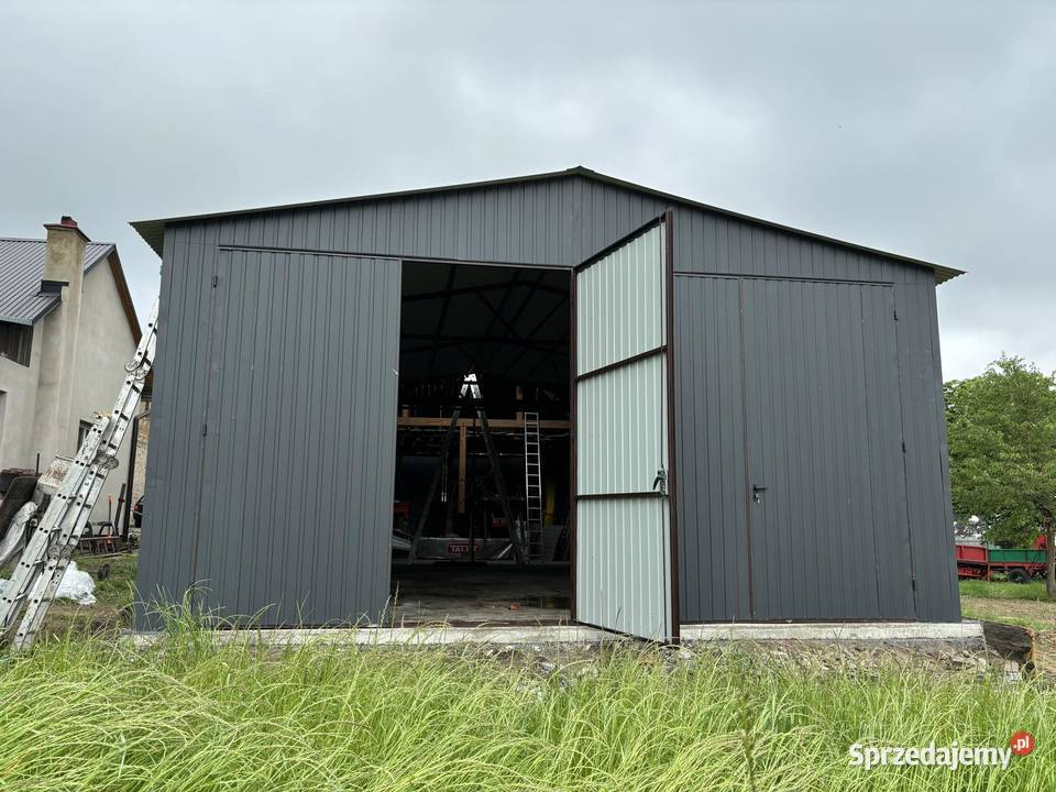 Duży Garaż BlaszanyWIATA HALA GRAFITMagazyn Miechów