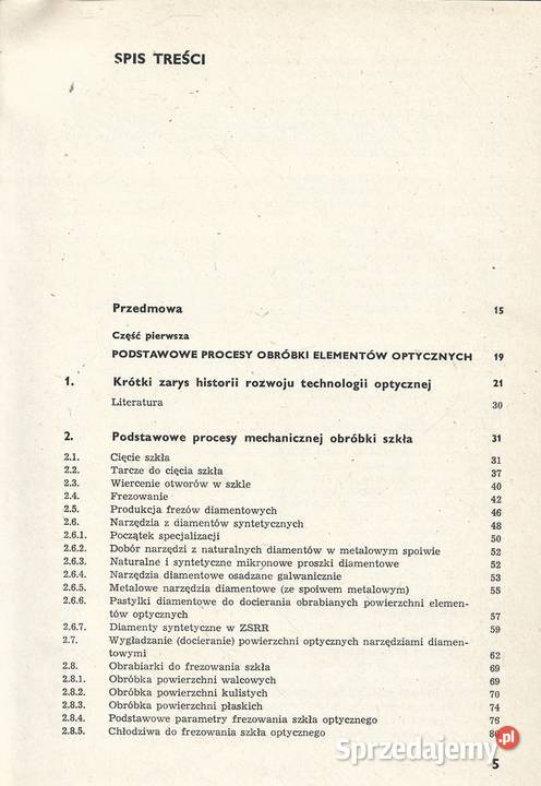 TECHNOLOGIA ELEMENTÓW OPTYCZNYCH Legun Książki naukowe i popularnonaukowe