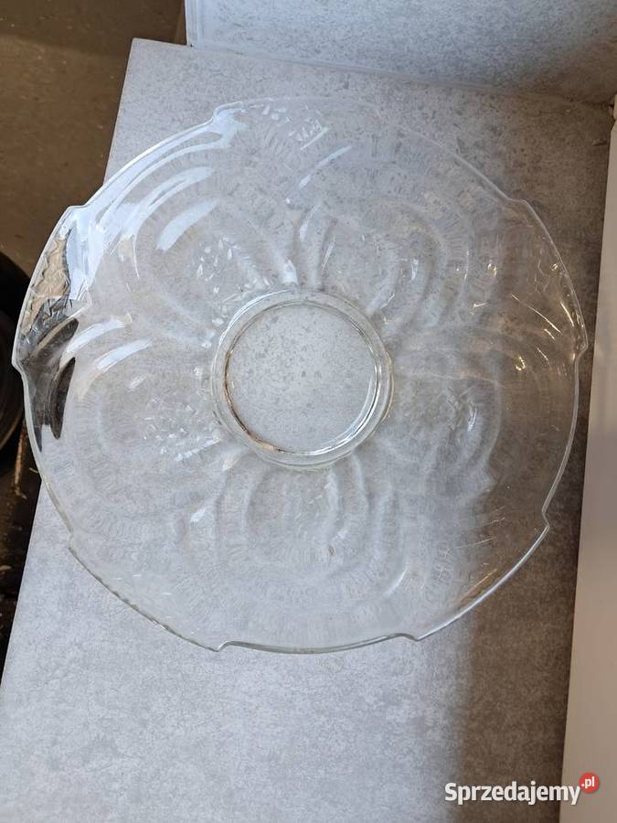 patera z prlu z huty Hortensja Stan średnica 27 Sandomierz