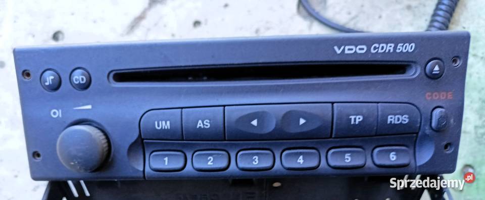 Radio samochodowe VDO CDR 500 Opel Sprzęt audio fabryczny Tarnobrzeg