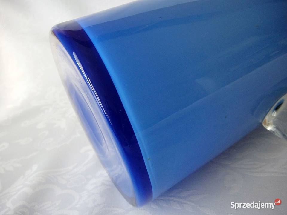 Piękny stary szklany dzban z lat 70tych unikat