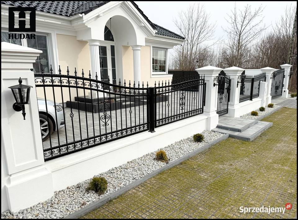 Ogrodzenia dworkowe stylowe pałacowe boniowane Ogrodzenia i bramy pomorskie
