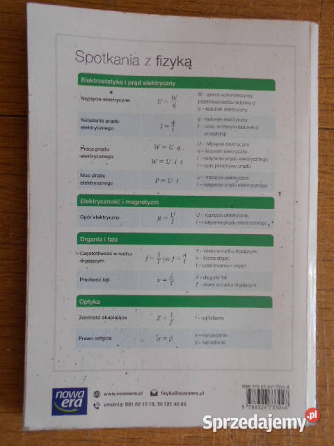 Spotkania z fizyką podręcznik klasa 8 nowa era Parczew