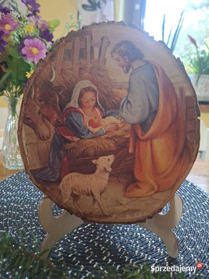 Szopka Bożonarodzeniowe z drewna