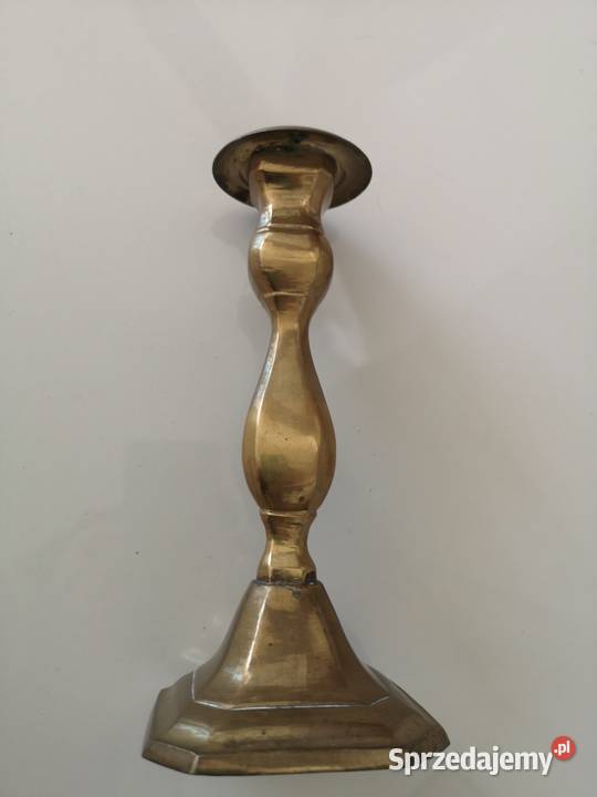 świecznik lichtarz Antyk miedziany Toruń sprzedam