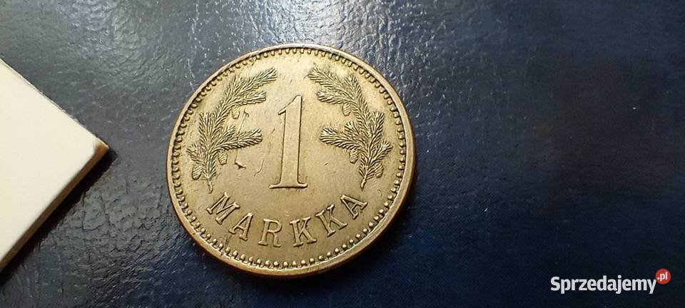 Stare monety 1 marka 1924 Finlandia Numizmatyka podkarpackie Lesko