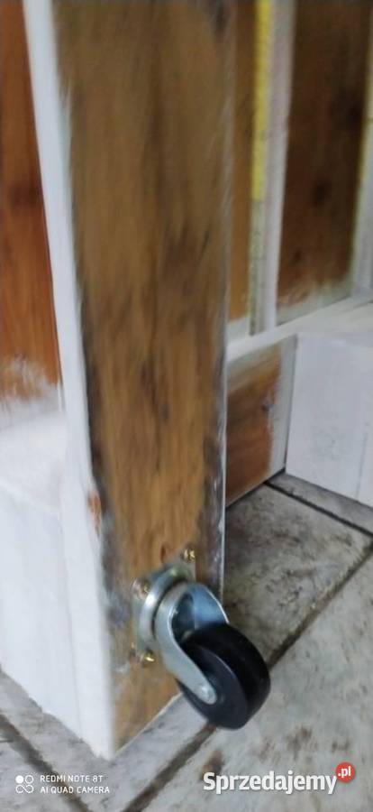 stolik stół z palety euro na kółkach biały Poznań