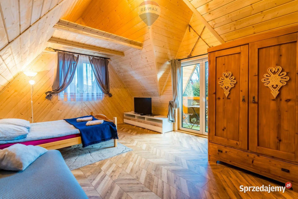 Działka zabudowana drewnianym domem w małopolskie Murzasichle sprzedam