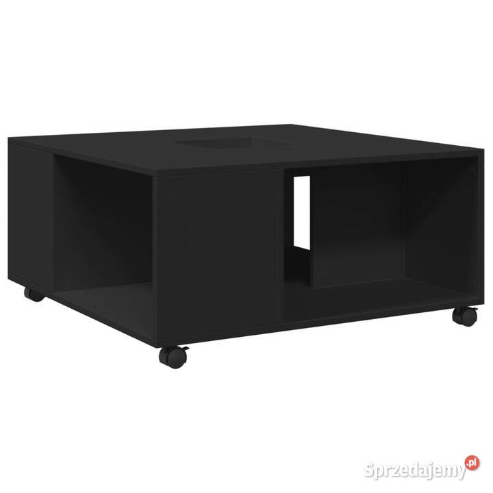 Stolik kawowy czarny 80x80x40 materiał Warszawa