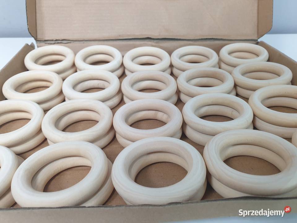 Drewniane pierścienie 40 kółka do makramy dolnośląskie Legnica