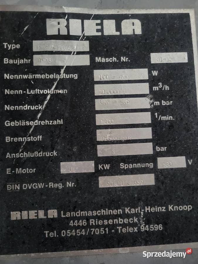 Suszarnia riela gtr 1700 Kamień-Kolonia sprzedam