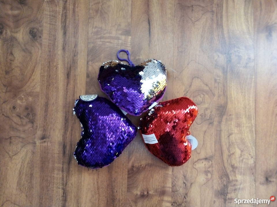 Serduszka odwracane cekiny Nowe małopolskie Olkusz