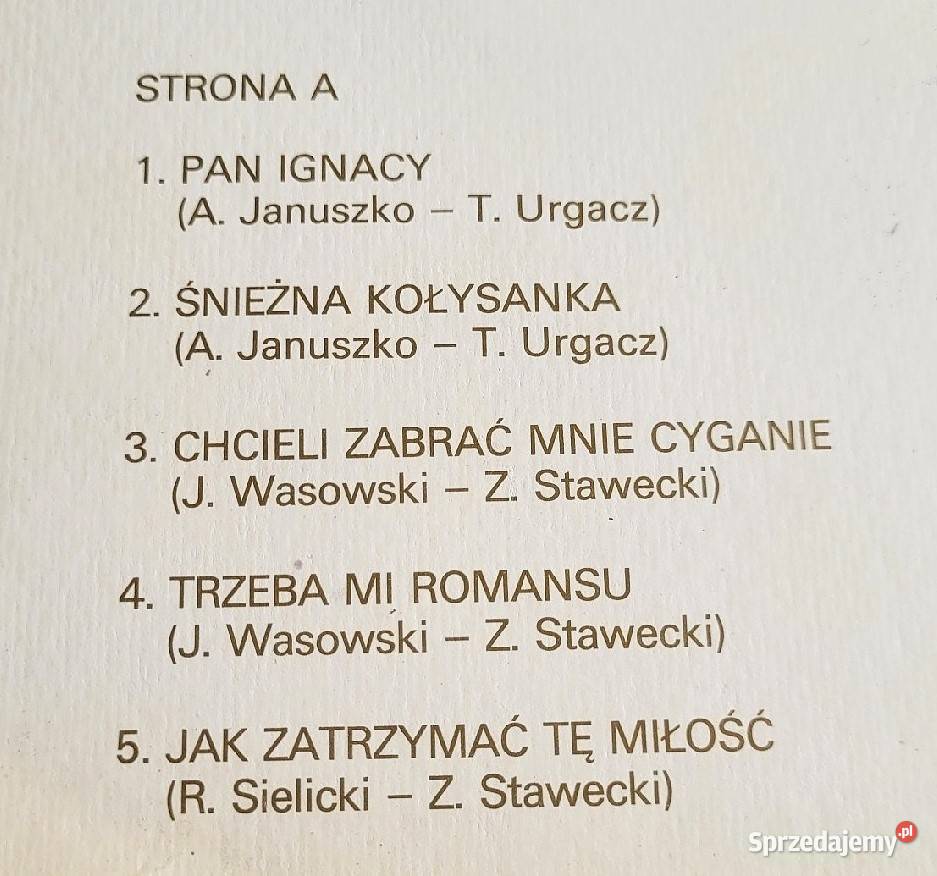 Irena Santor Cdn płyta winylowa z roku 1981 Chełmno