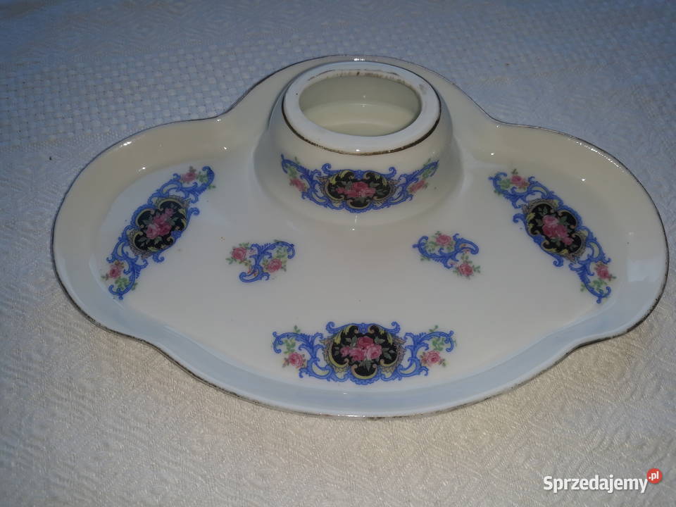 zabytkowy porcelanowy damski kałamarz antyk cudo Gdańsk sprzedam
