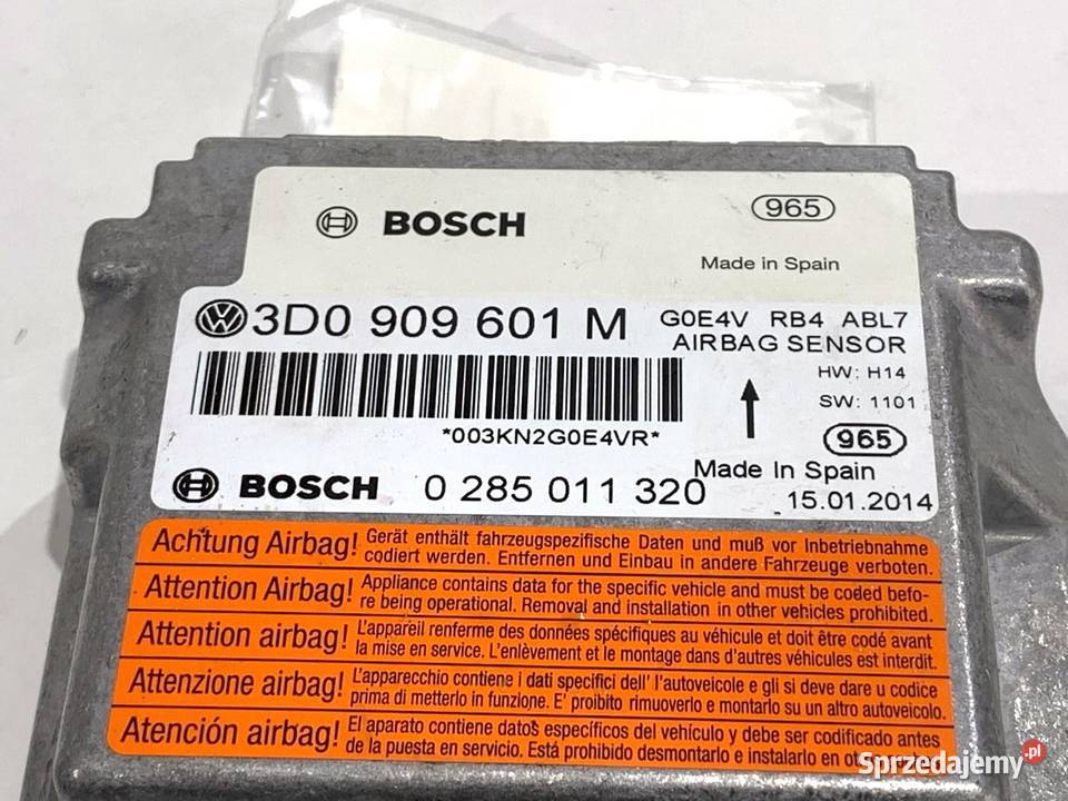 SENSOR AIRBAG VW PHAETON 3D0909601M 0216 CZUJNIK sprzedam