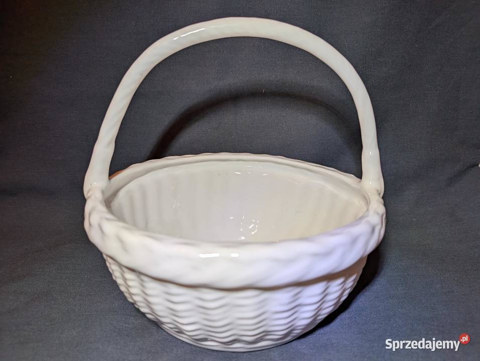 Porcelanowy Koszyk Pleciony Vintage lata 80 Stan wielkopolskie Piła