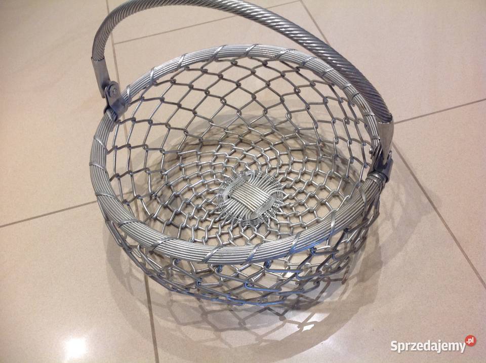 Duży Koszyk Aluminiowy na Owoce Dekoracja Ręczna
