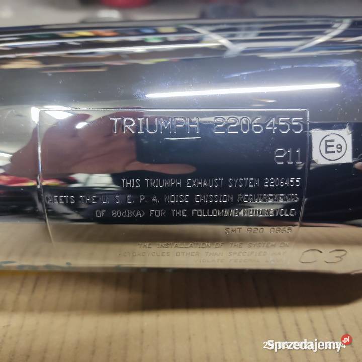Triumph Thruxton 900 tłumik lewy Tłumiki Dobrodzień