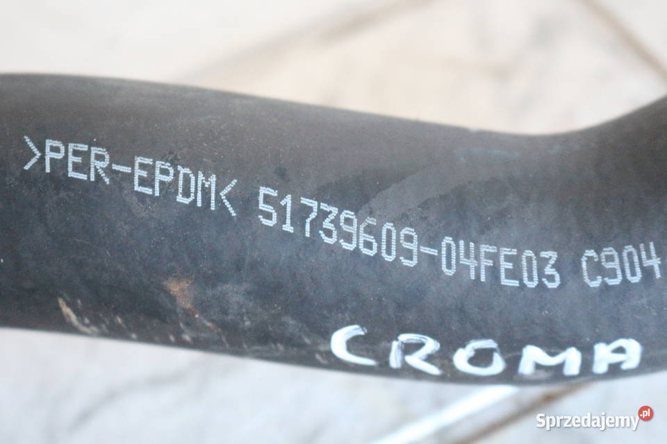 FIAT CROMA 19 JTD 0510 PRZEWÓD WĄŻ WODY 51739609 Prochowice