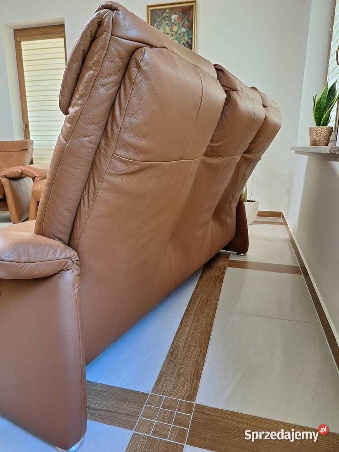 Sofy skórzane skóra naturalna RELAX kolor Koniak Dywany i dywaniki małopolskie Tarnów