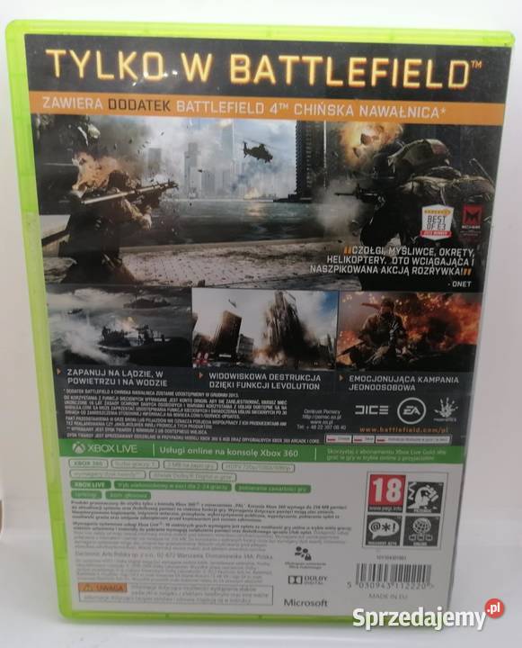 Gra Battlefield 4 Xbox 360 Elbląg