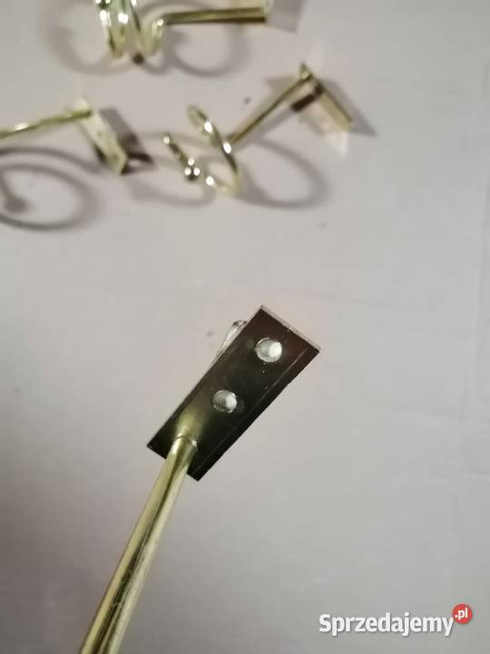 Metalowe wieszaki uchwyty złoty kolor Wyskoć sprzedam
