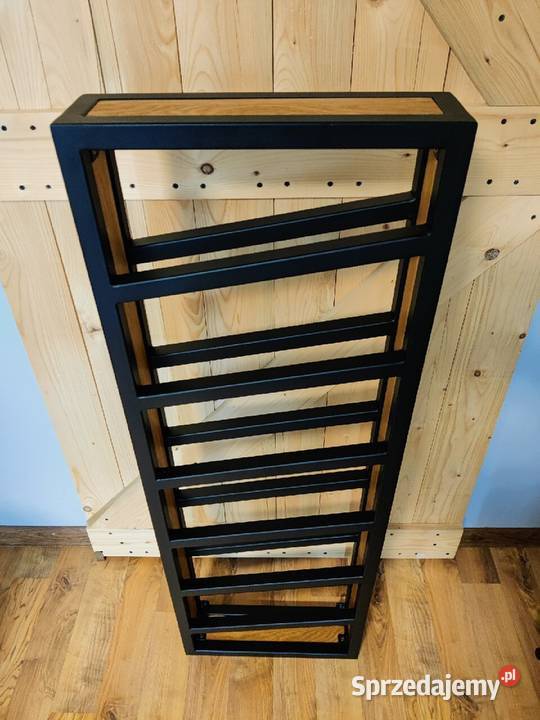 Regał wiszący na wino rękodzieło Loft 6 win