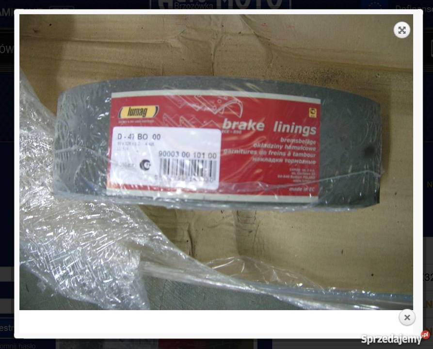 Okładzina hamulca przyczepa Autosan Sanok D47 Brzozówka sprzedam