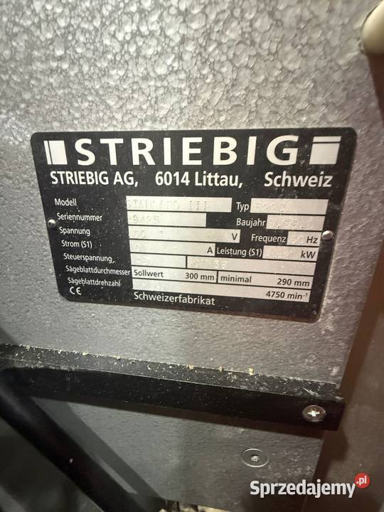 Piła pionowa Striebig Standard 5220 Produkcja Juszczyn sprzedam