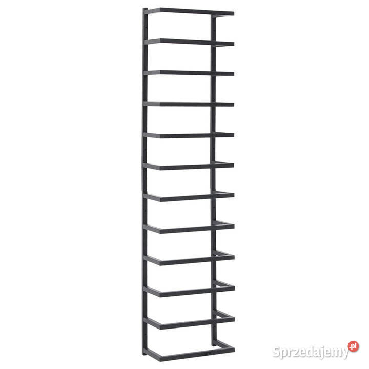 Stojak na ręcznik czarny 24x12x96 stalowy Warszawa