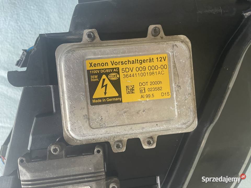 Oryginalną Lewa Lampa Reflektor BMW E60 E61 lewe Lampy przednie Rawa Mazowiecka