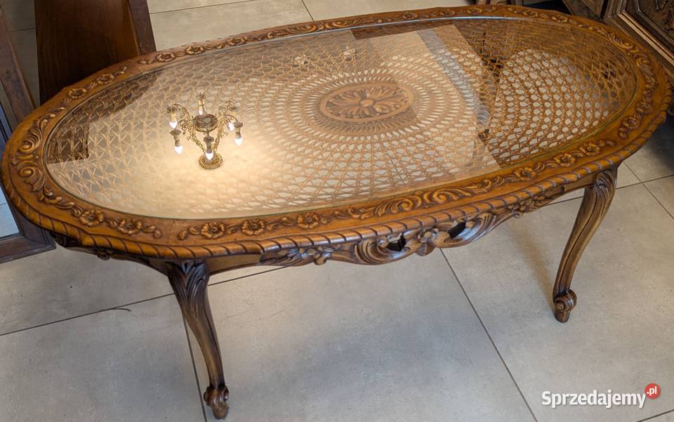 Piękny dębowy stolik ludwikowskisklep Dąbrowa śląskie Dąbrowa Górnicza