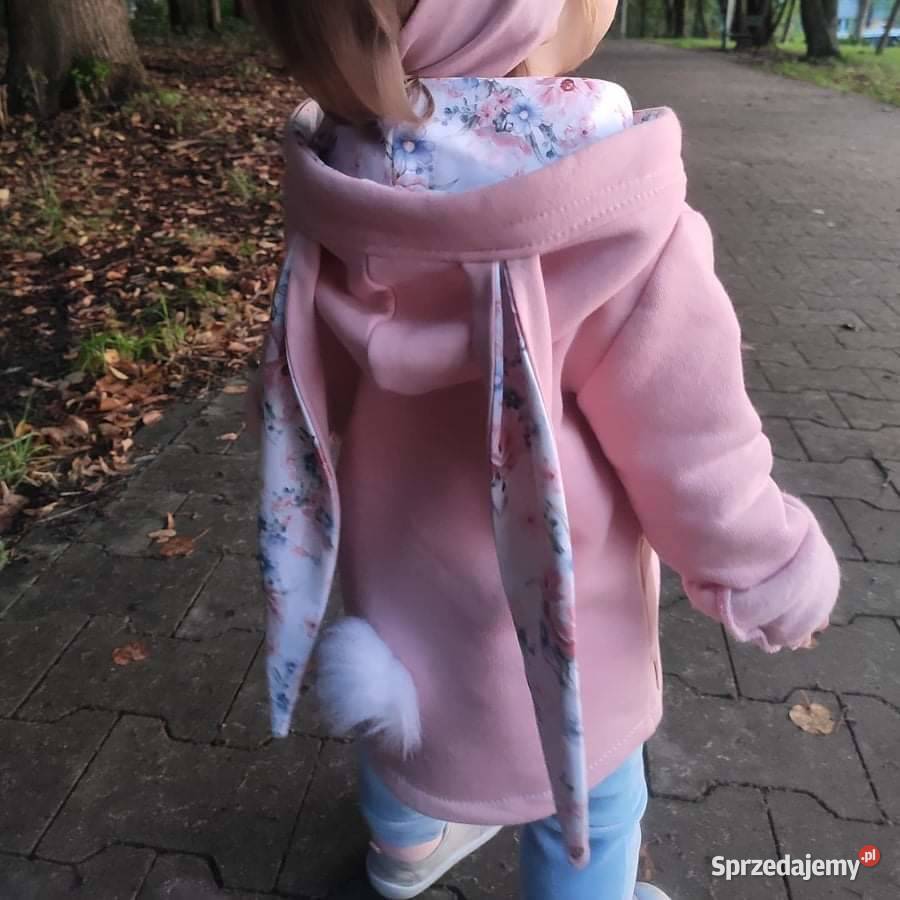 Nowa ciepla długa bluza z uszami króliczka Mysłowice sprzedam