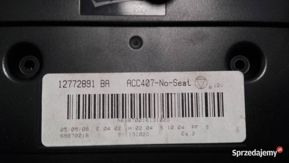 12772891BA PANEL KLIMATYZACJI SAAB 93 Wyposażenie wnętrza Kiełczyna