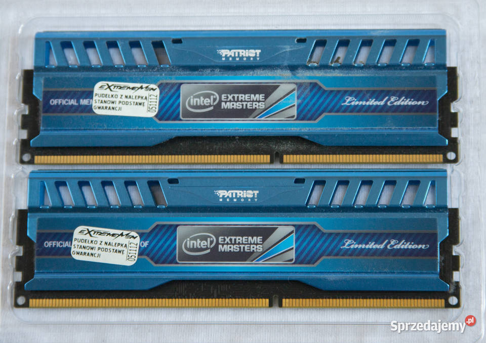 Pamięć DDR3 Patriot Intel Extreme Masters 1600 pomorskie Gdańsk sprzedam