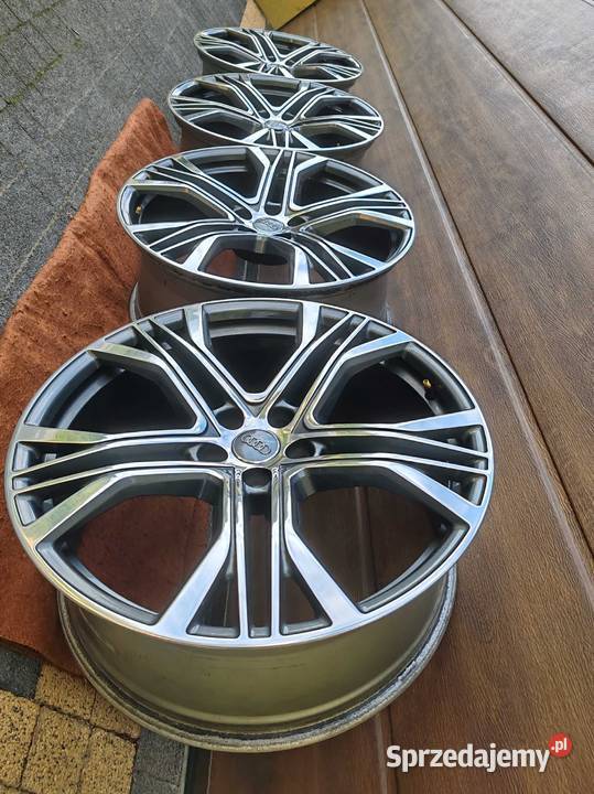 Komplet felg felgi oryginalne audi 21 5x112 A7 aluminiowe