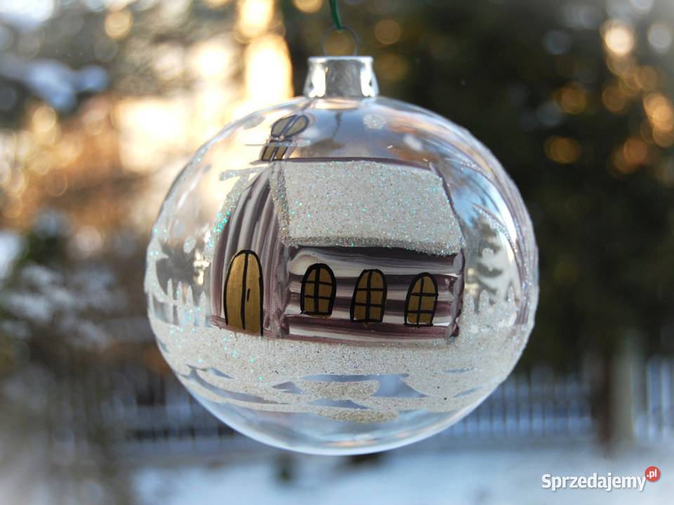 Bombka szklana ręcznie malowana 125 kościół lubelskie