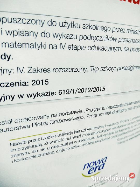 Prosto do matury 1 rozszerzenie podręcznik