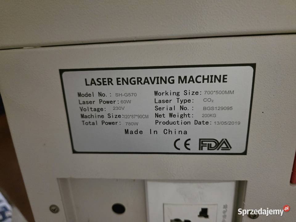 Ploter laserowy CO2 70x50 Legnica