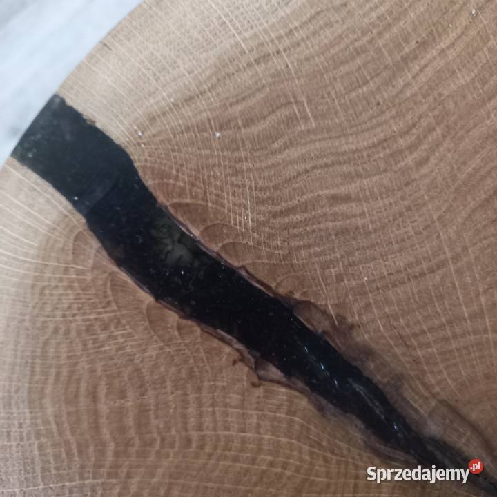 Stolik stojak na kwiaty z naturalnego plastra Stoliki kawowe i ławy Starcza
