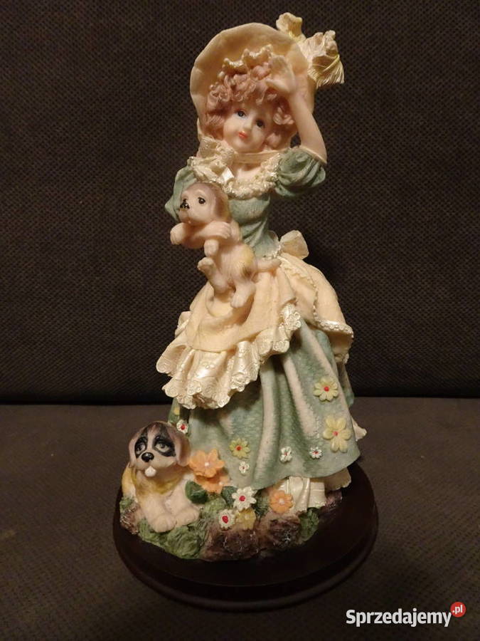 Figurka dama z psami Warszawa