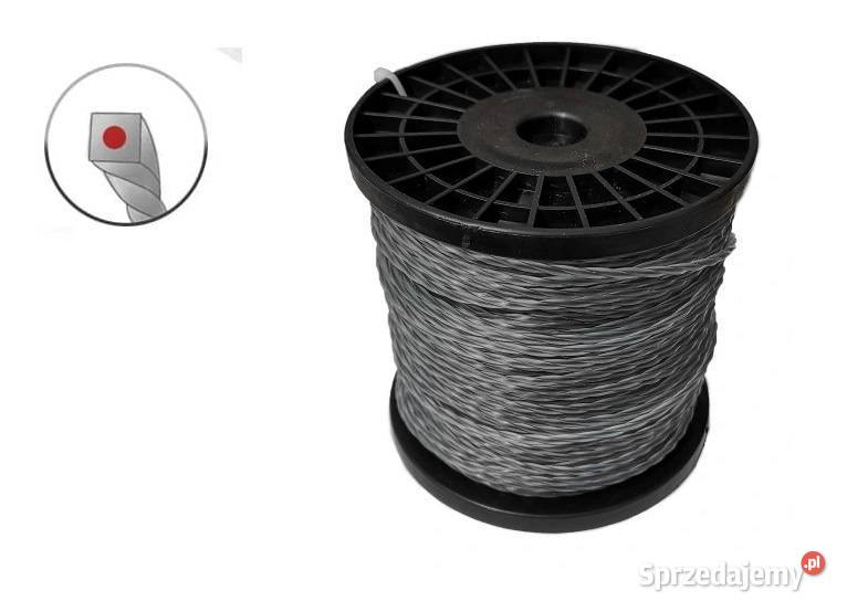 Żyłka tnąca SKRĘCANA 30mm x 100m zbrojona Ostrołęka