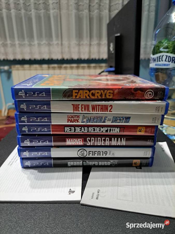 Konsola Playstation 4 Pro 1 TB Pad Okablowanie 7 wielkopolskie Siedlików sprzedam