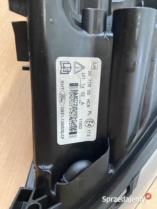 Reflektor lampa lewy czarny Ford Focus mk2 FL lewe