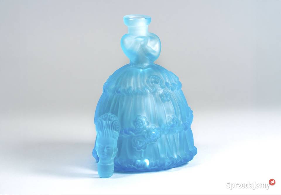 Przepiękna niebieska karafka Vogel Zappe vintage Warszawa