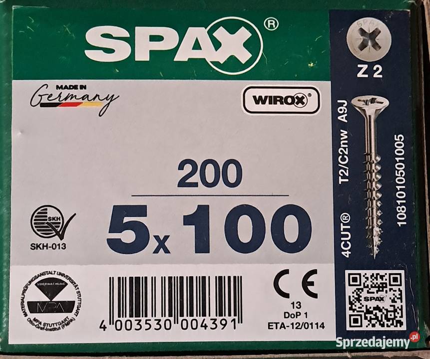 Wkręty spax różne rodzaje Piła